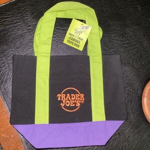 Trader Joe's Trick or Treat Canvas Tote‎ Bag Halloween Limited Edition New Fall
